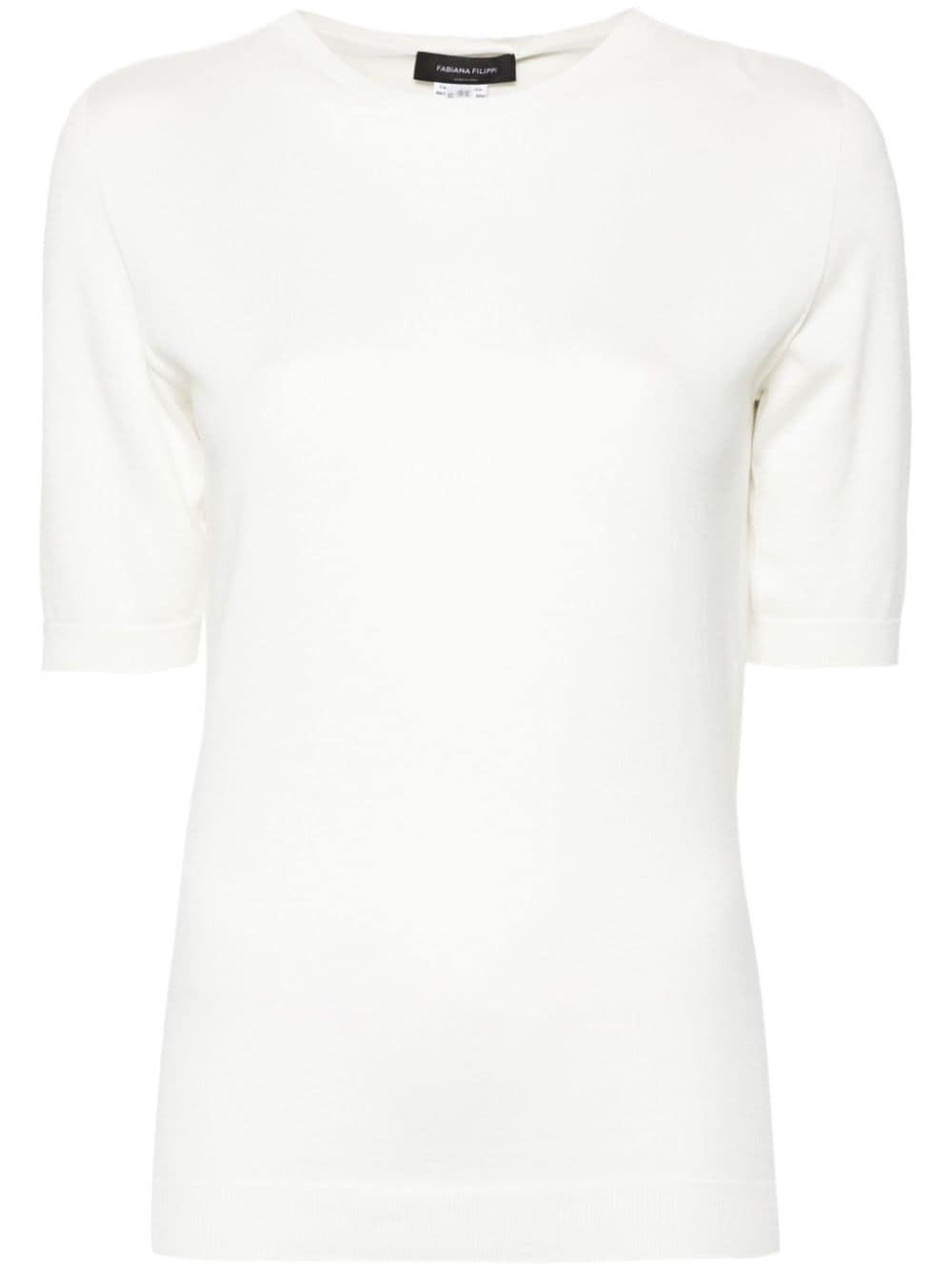 Fabiana Filippi fine-knit T-shirt - Neutrals von Fabiana Filippi