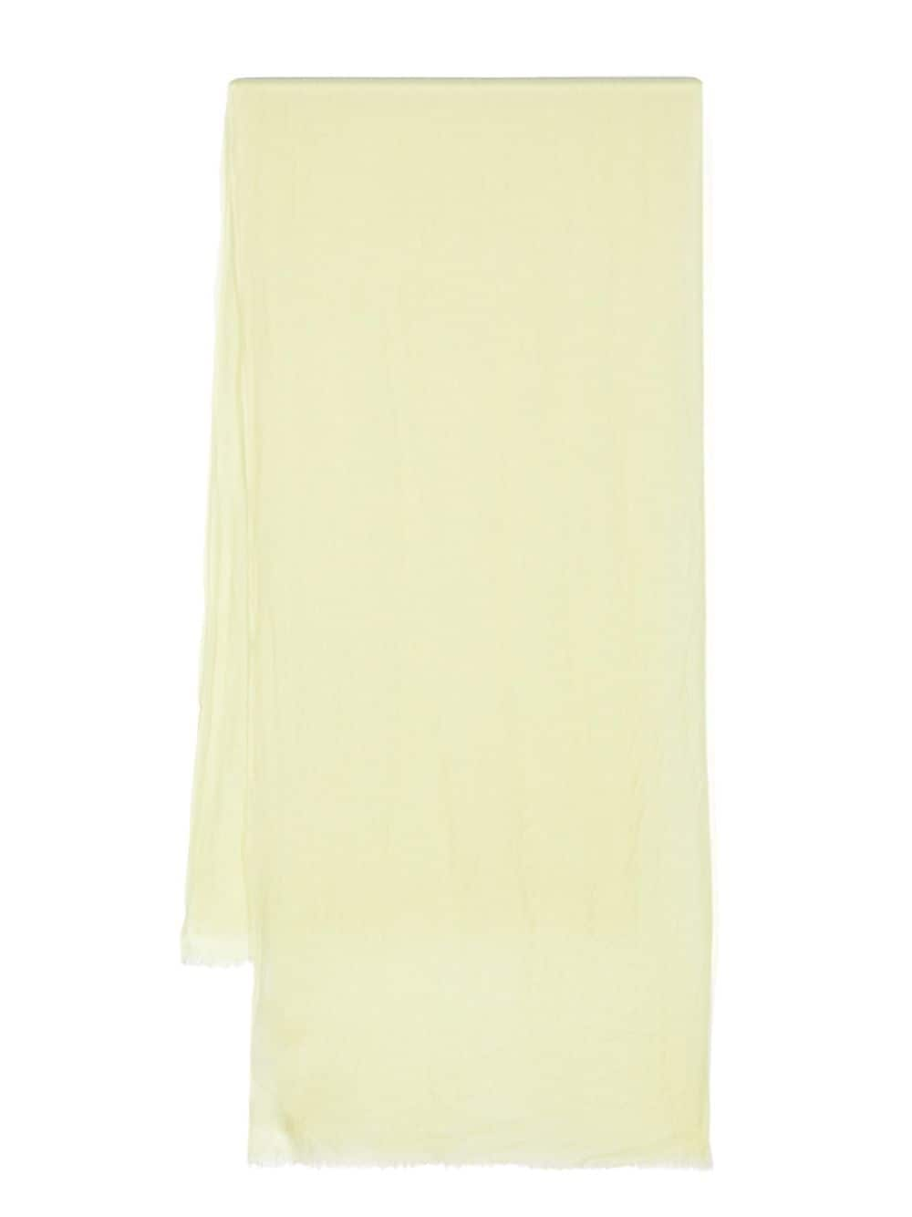 Fabiana Filippi frayed cashmere scarf - Green von Fabiana Filippi