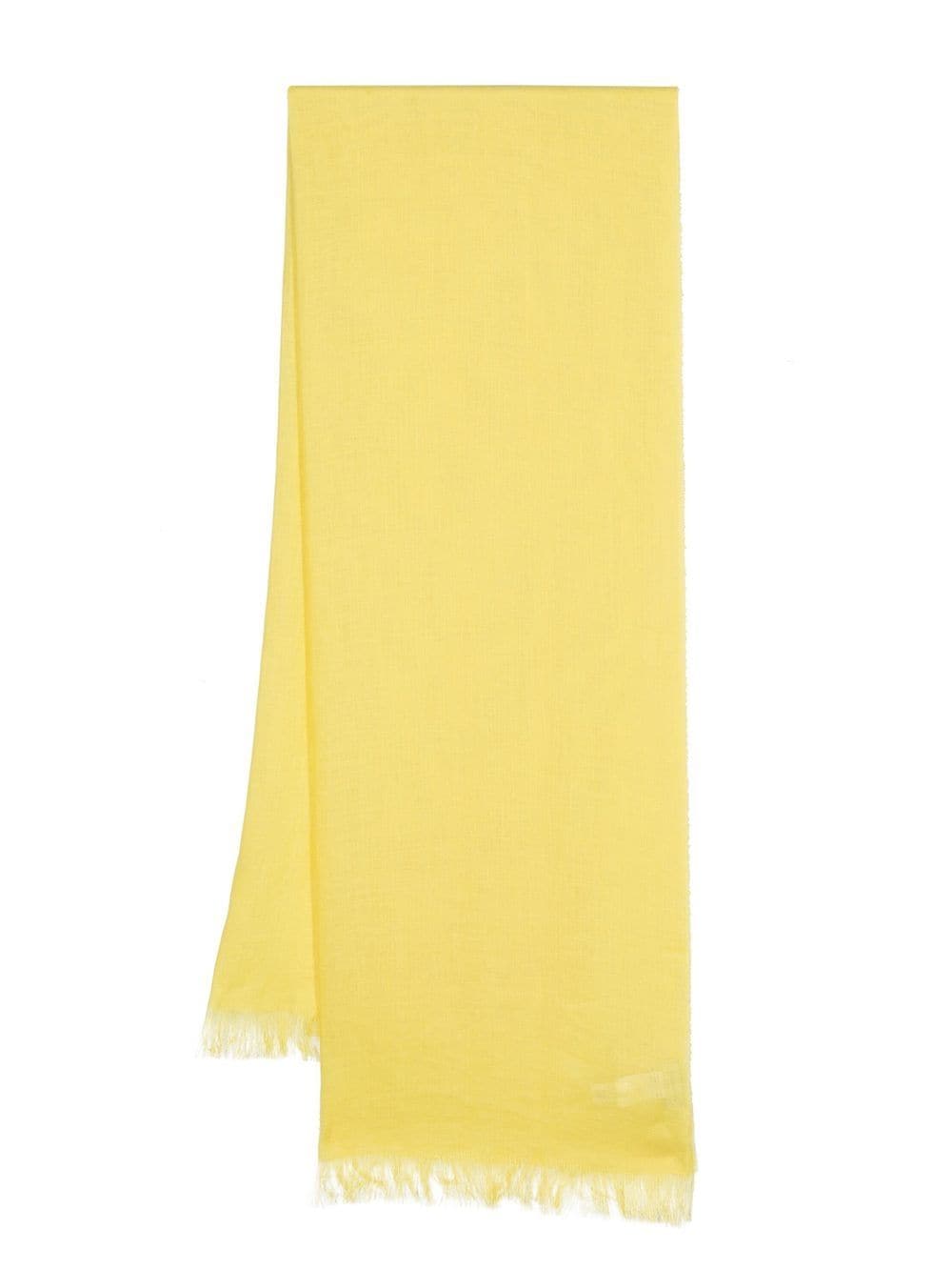 Fabiana Filippi frayed-edge detail scarf - Yellow von Fabiana Filippi