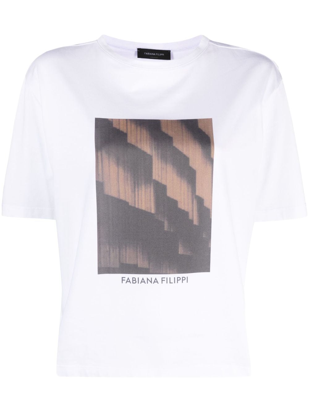 Fabiana Filippi graphic-print cotton T-shirt - White von Fabiana Filippi