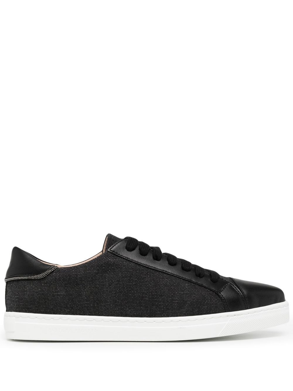 Fabiana Filippi lace-up leather sneakers - Black von Fabiana Filippi