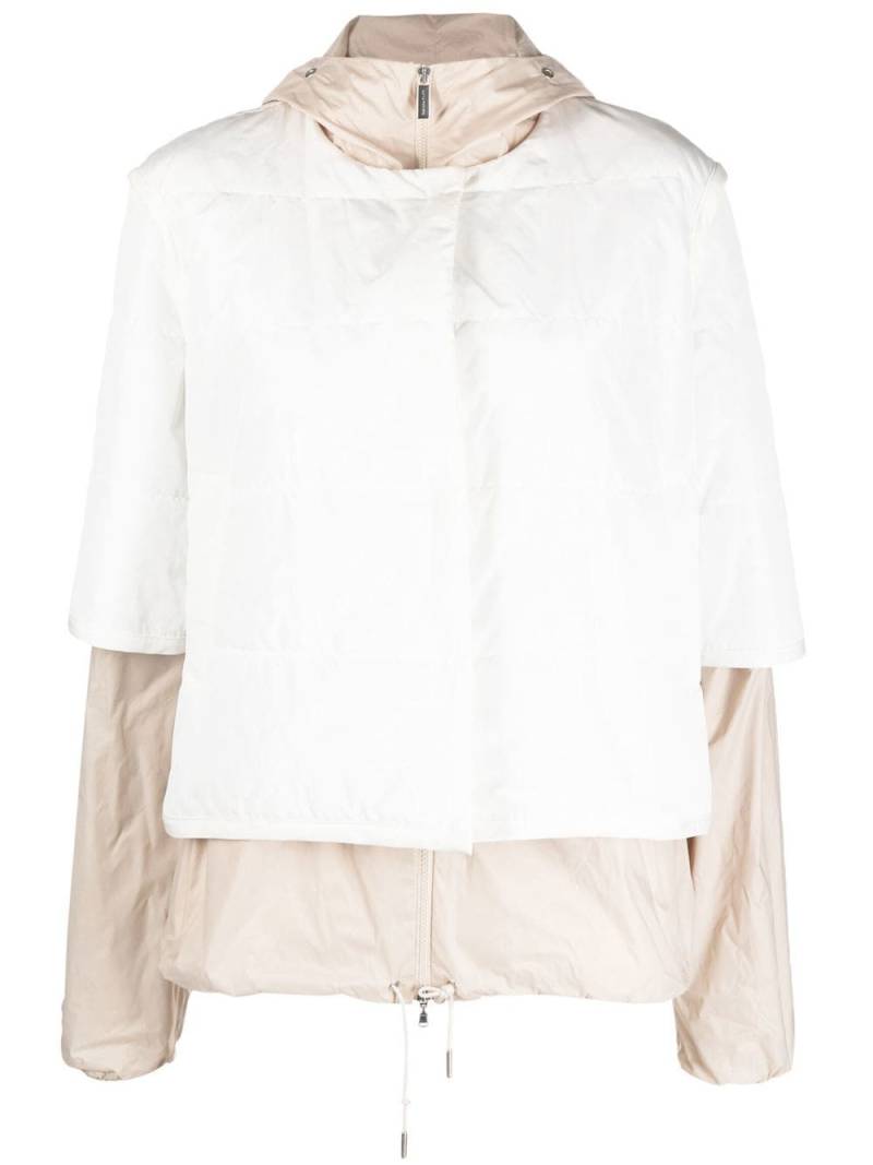 Fabiana Filippi layered padded jacket - White von Fabiana Filippi