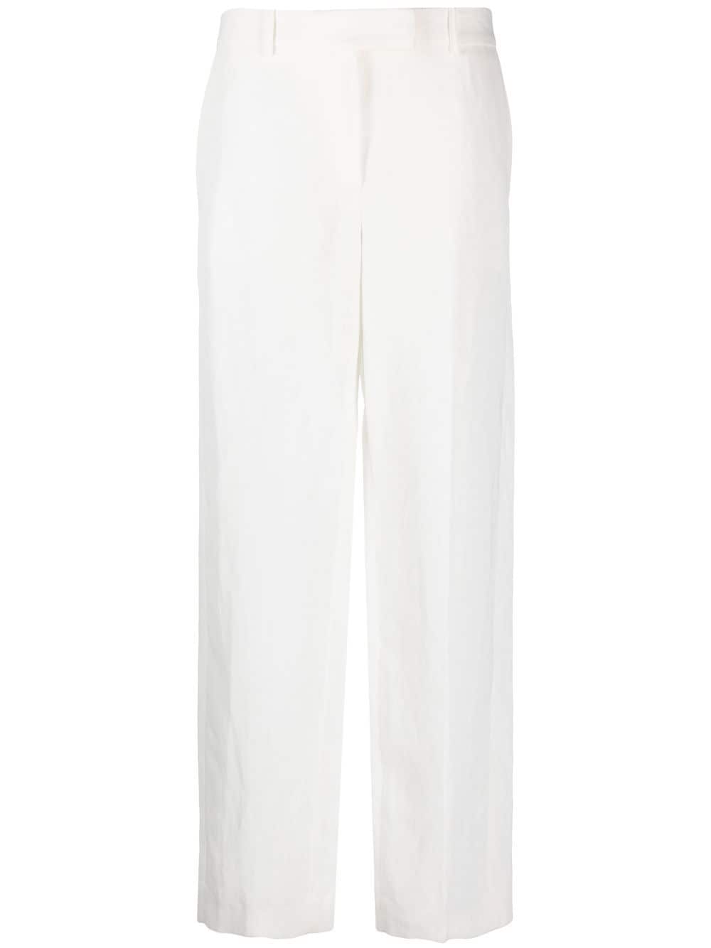 Fabiana Filippi linen-blend straight leg trousers - White von Fabiana Filippi