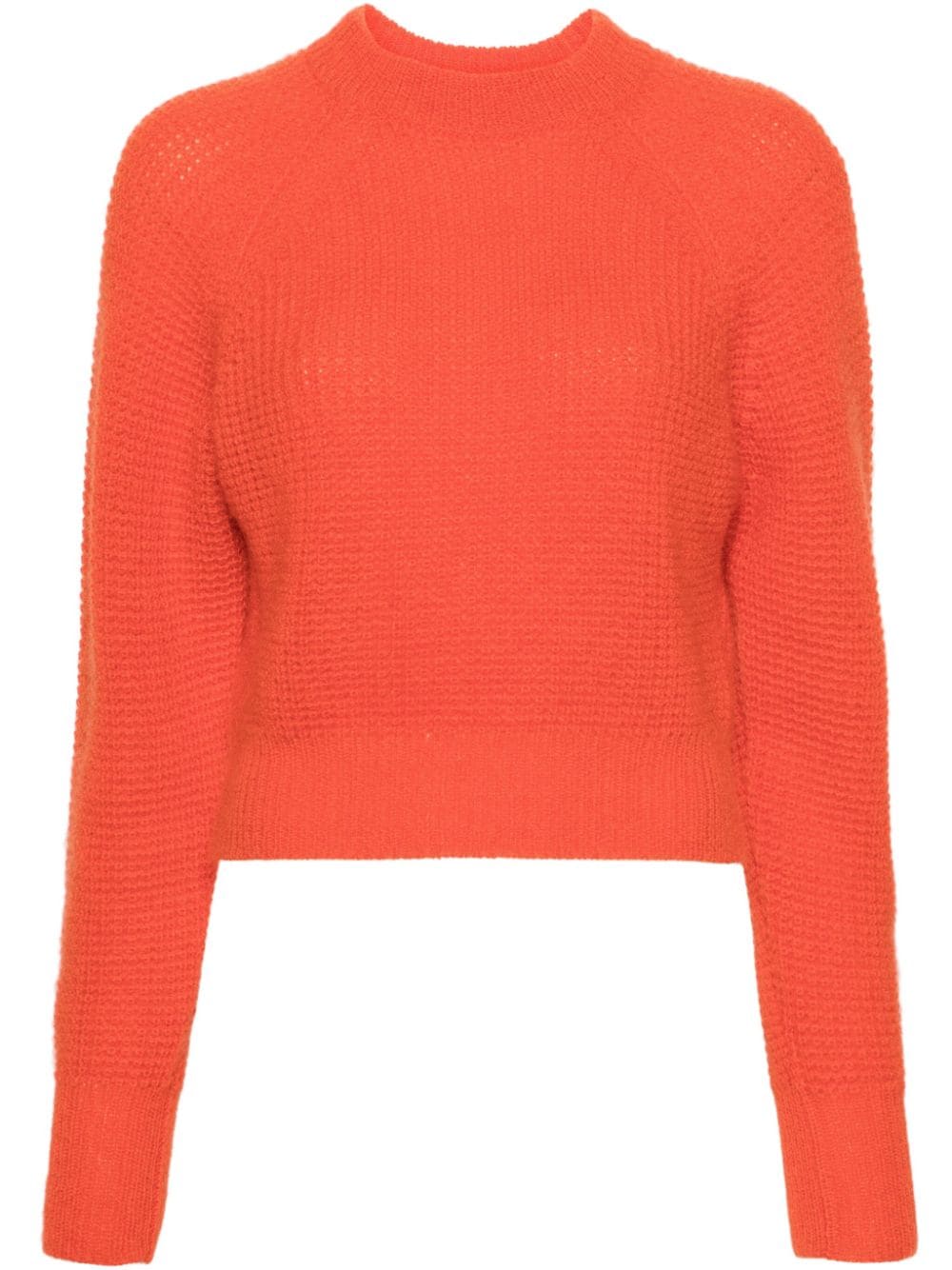 Fabiana Filippi mock-neck waflle-knit jumper - Orange von Fabiana Filippi