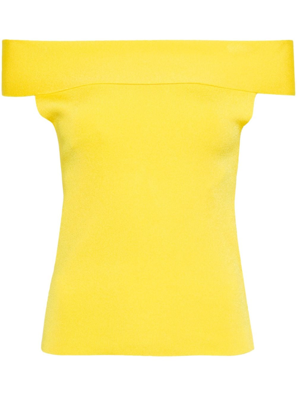 Fabiana Filippi off-shoulder fine-knit top - Yellow von Fabiana Filippi