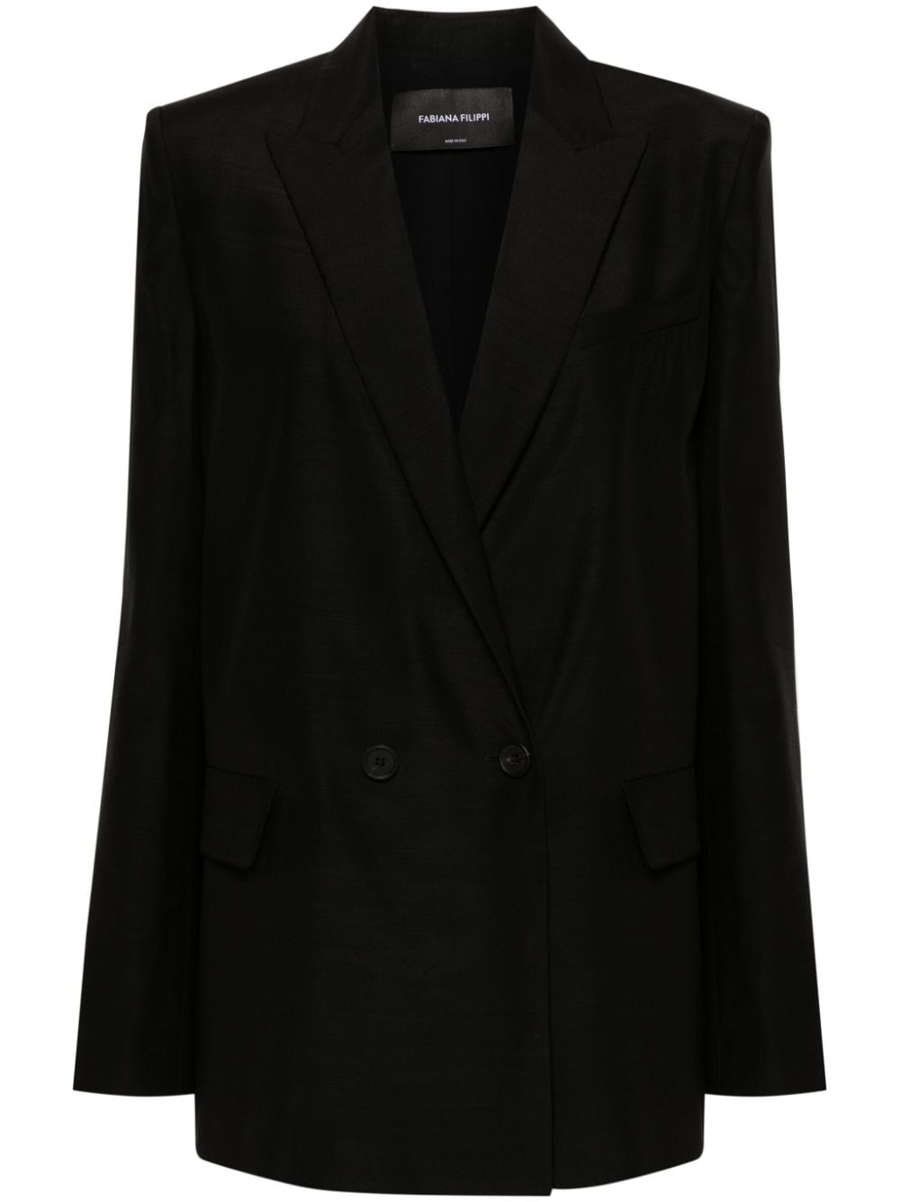 Fabiana Filippi peak-lapels double-breasted blazer - Black von Fabiana Filippi