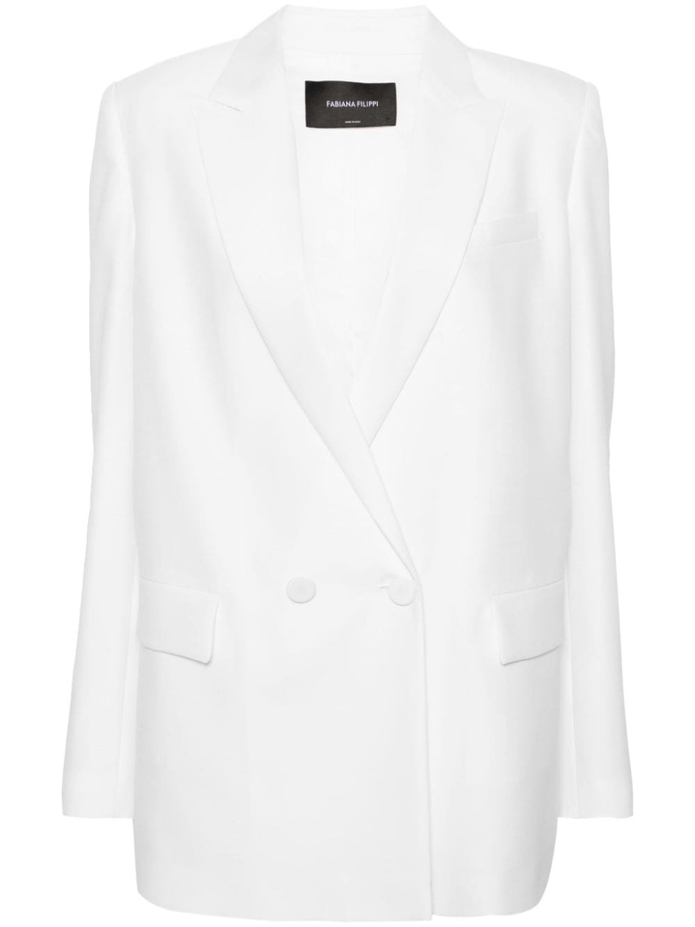 Fabiana Filippi peak-lapels double-breasted blazer - White von Fabiana Filippi