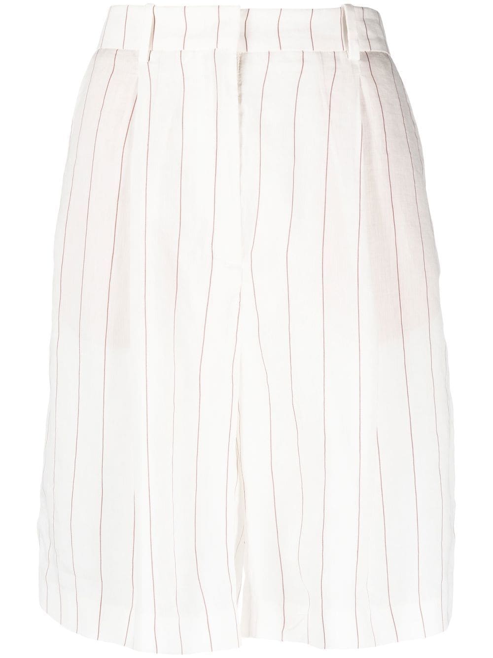 Fabiana Filippi pinstripe linen-blend shorts - White von Fabiana Filippi
