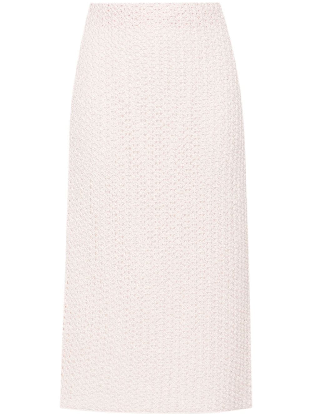 Fabiana Filippi sequin-detail open-knit skirt - Pink von Fabiana Filippi