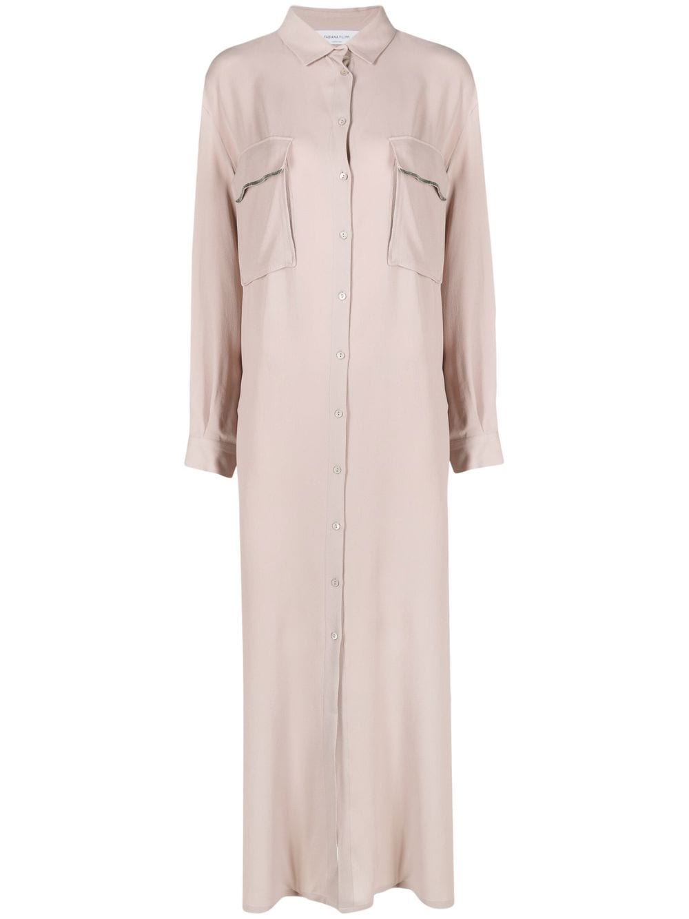 Fabiana Filippi side-slits shirt dress - Pink von Fabiana Filippi