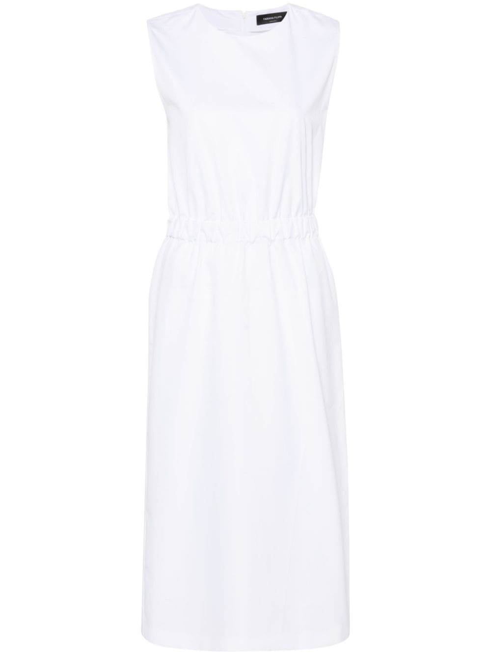 Fabiana Filippi sleeveless poplin midi dress - White von Fabiana Filippi