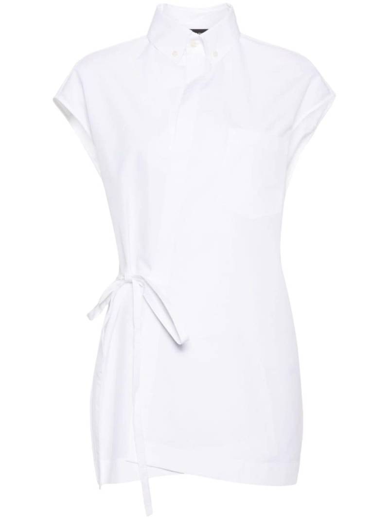 Fabiana Filippi tie-fastening cotton shirt - White von Fabiana Filippi