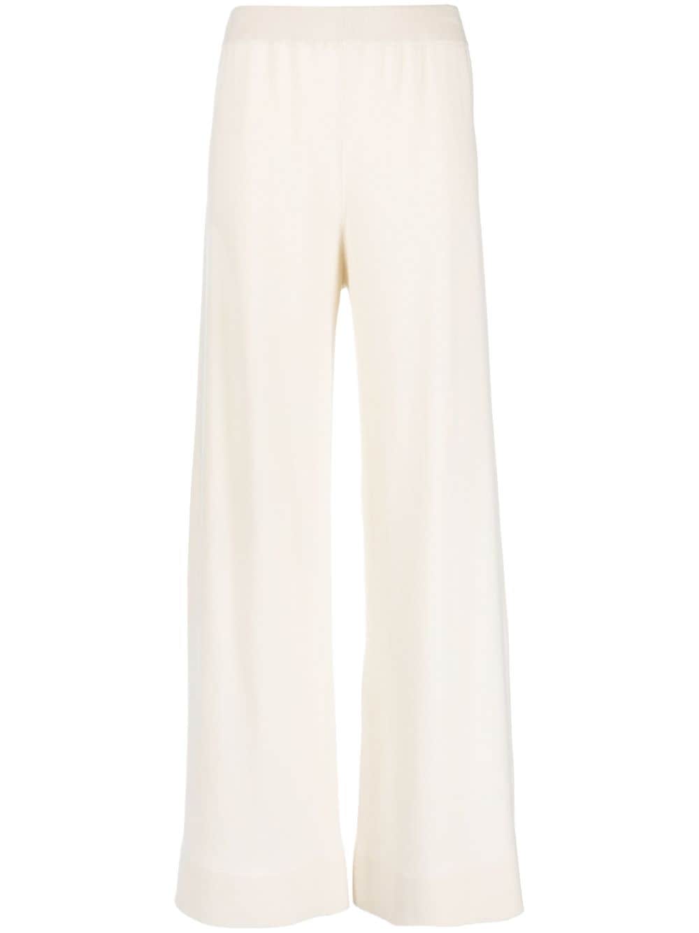 Fabiana Filippi wide-leg cashmere knitted trousers - White von Fabiana Filippi