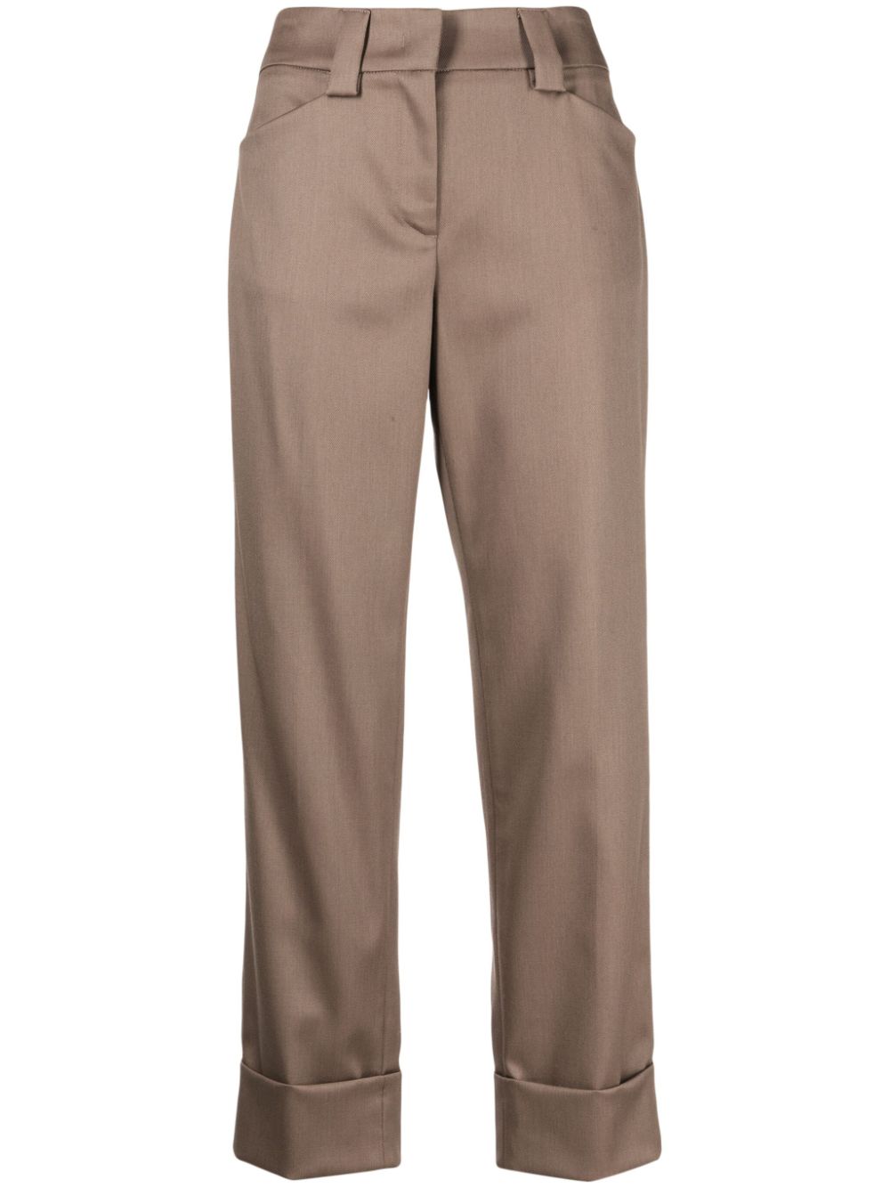 Fabiana Filippi wool straight-leg trousers - Brown von Fabiana Filippi