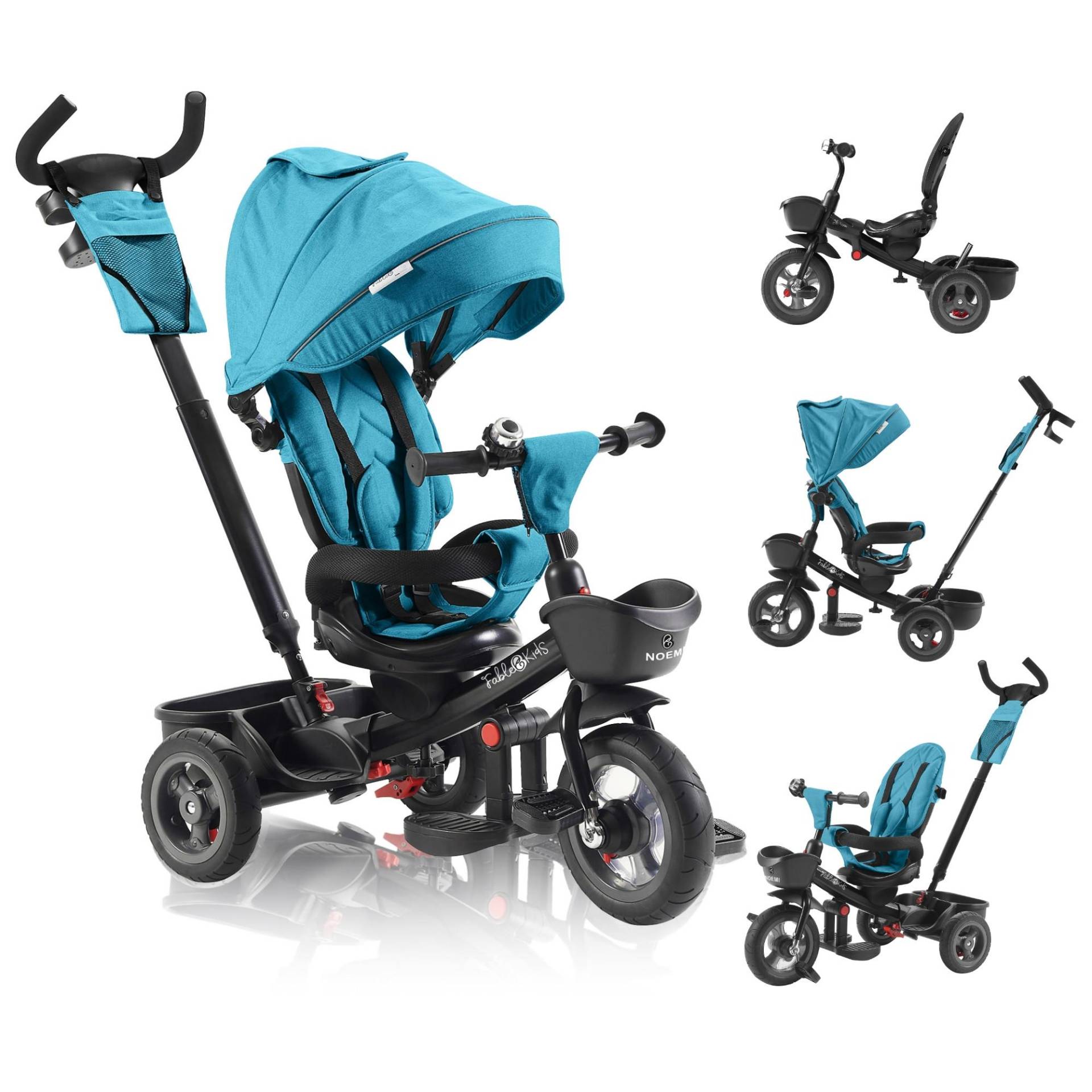 Dreirad 5in1 Kinderdreirad Kinder Lenkstange Fahrrad Baby Kinderwagen Unisex  ONE SIZE von FableKids