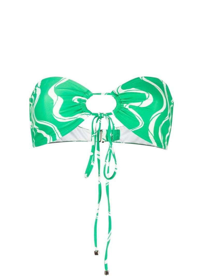 Faithfull the Brand Arriba bandeau bikini top - Green von Faithfull the Brand