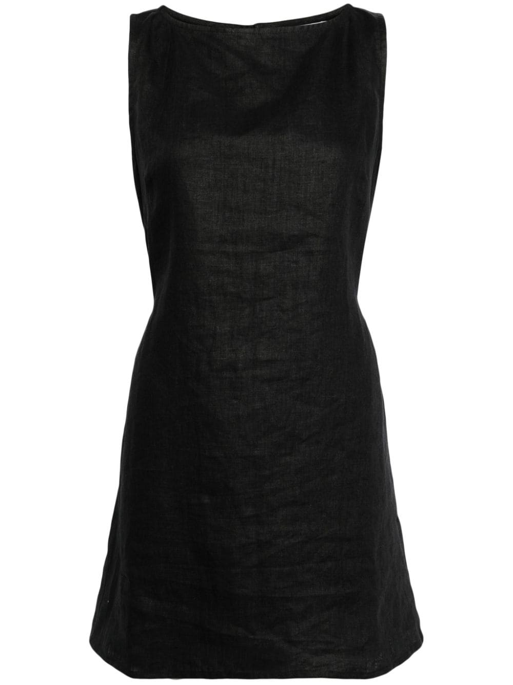 Faithfull the Brand Lui linen minidress - Black von Faithfull the Brand