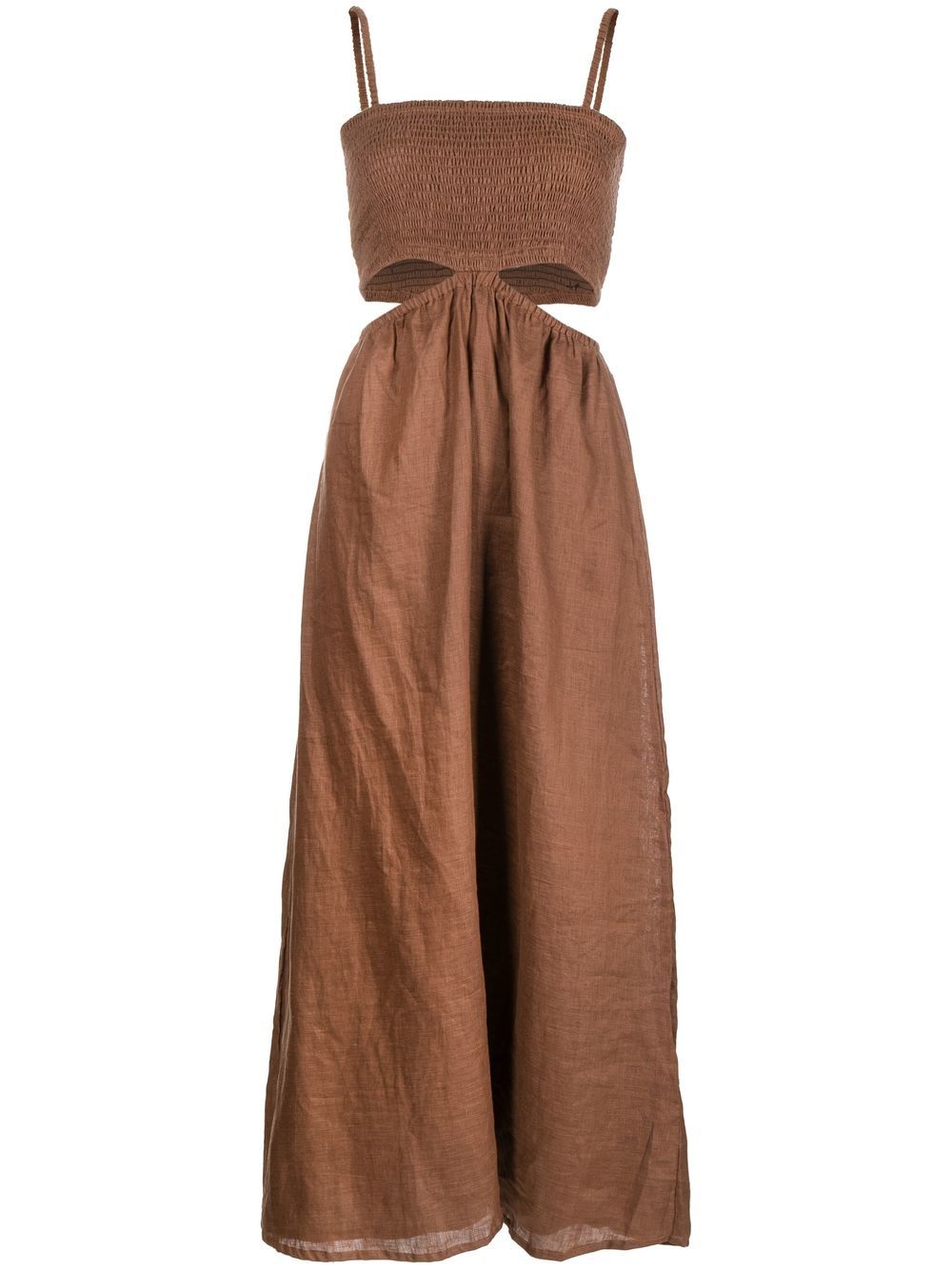 Faithfull the Brand Tayari mid-length dress - Brown von Faithfull the Brand