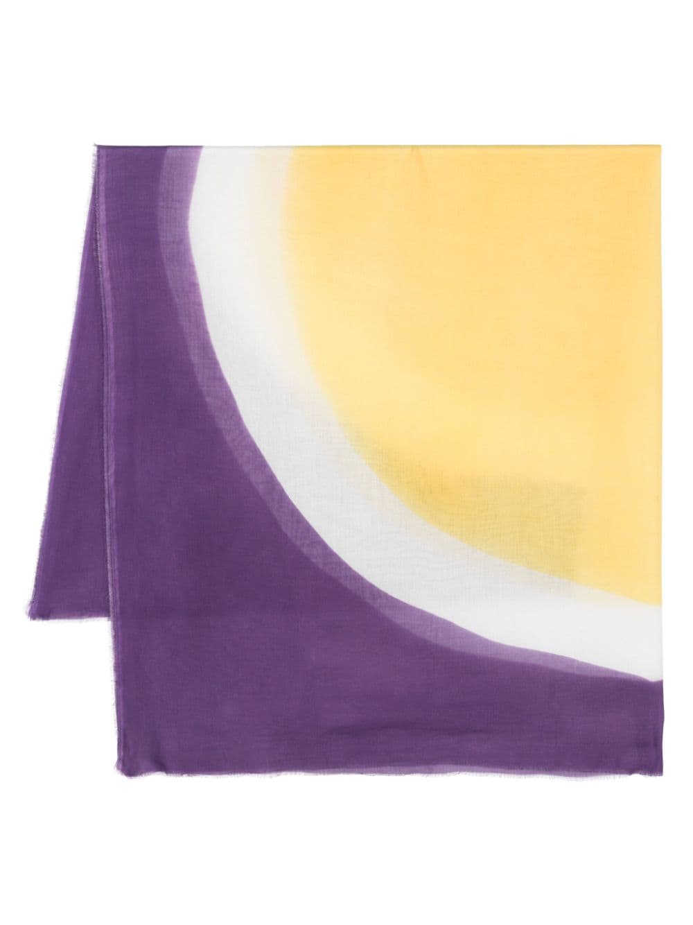 Faliero Sarti Compass semi-sheer scarf - Yellow von Faliero Sarti