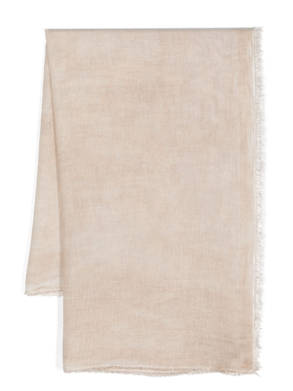 Faliero Sarti New Diamond frayed scarf - Neutrals von Faliero Sarti