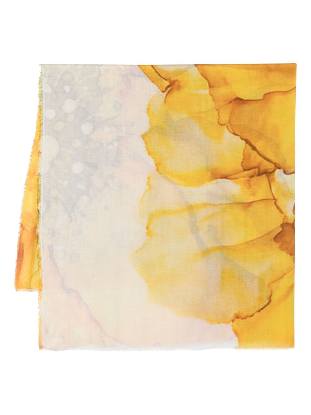 Faliero Sarti graphic-print lightweight scarf - Yellow von Faliero Sarti