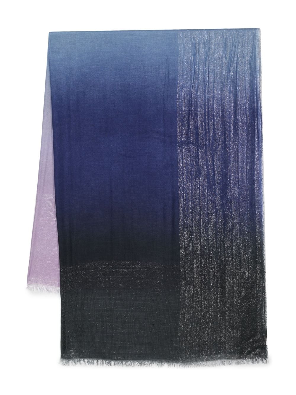 Faliero Sarti metallic-finish gradient scarf - Blue von Faliero Sarti