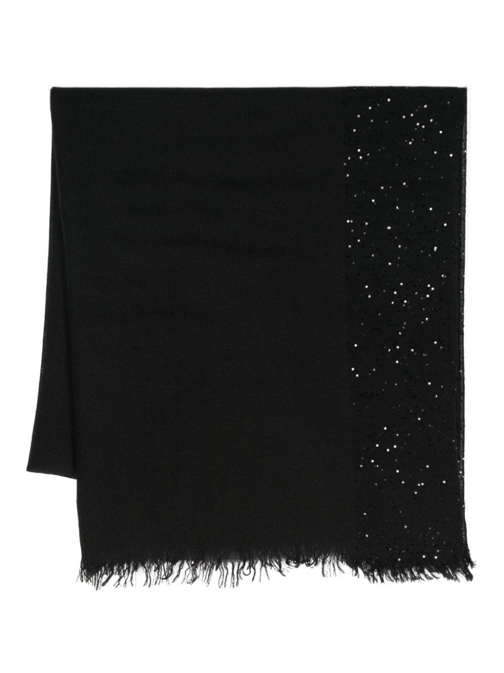 Faliero Sarti sequined fine-knit scarf - Black von Faliero Sarti