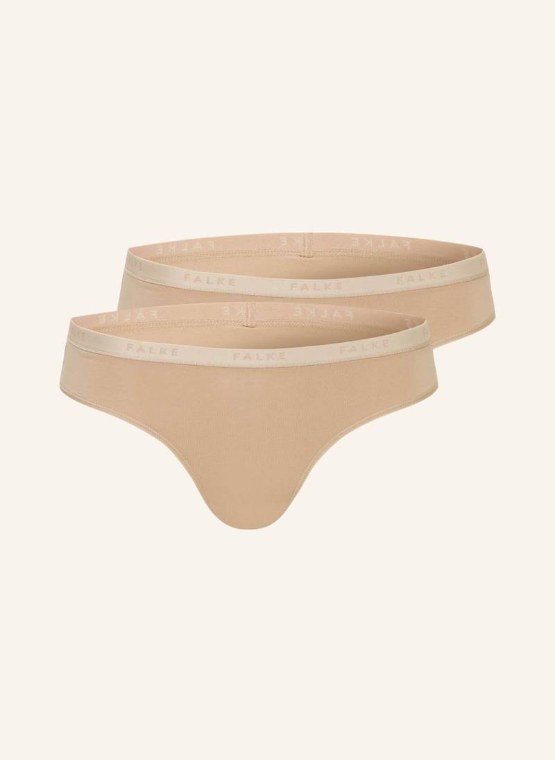 Falke 2er-Pack Slips Daily Comfort braun von Falke
