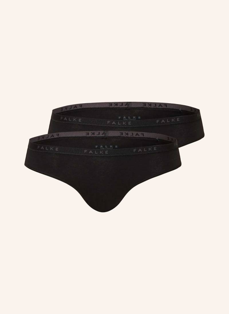 Falke 2er-Pack Slips Daily Comfort schwarz von Falke