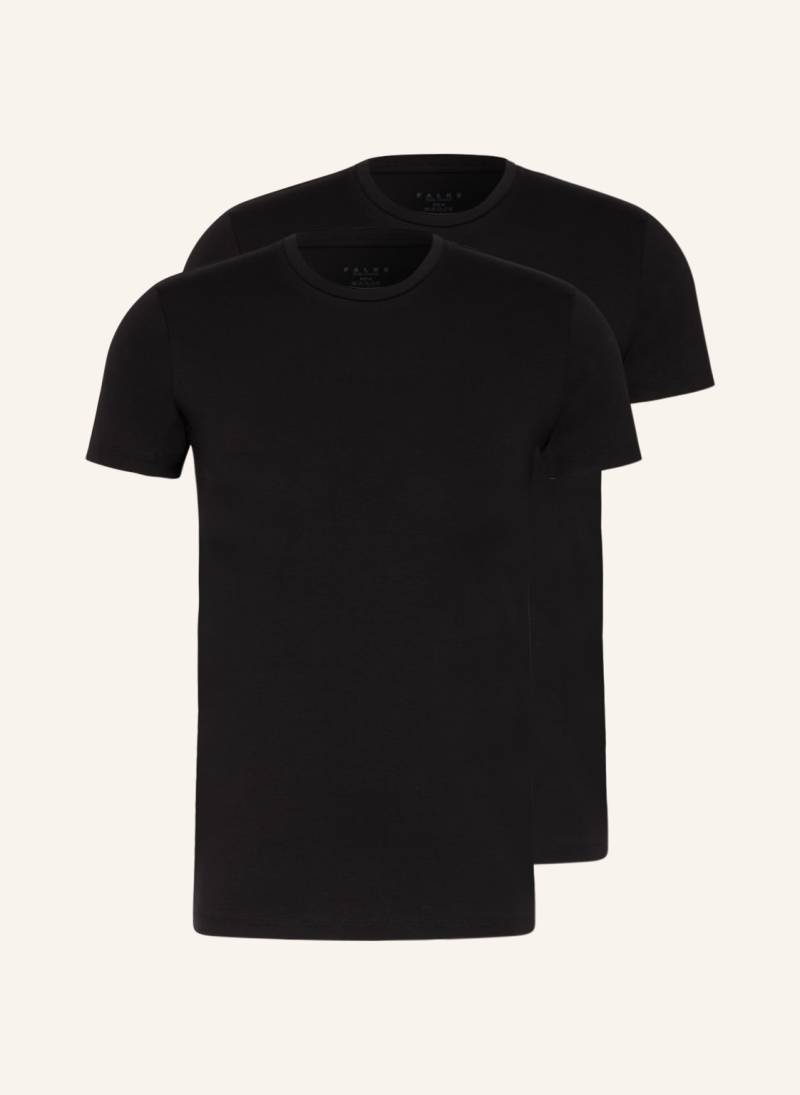 Falke 2er-Pack T-Shirts Daily Comfort schwarz von Falke