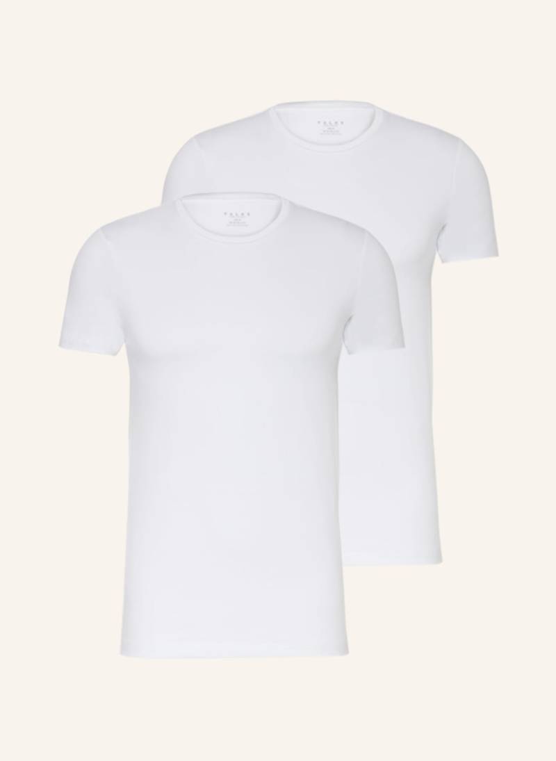 Falke 2er-Pack T-Shirts Daily Comfort weiss von Falke