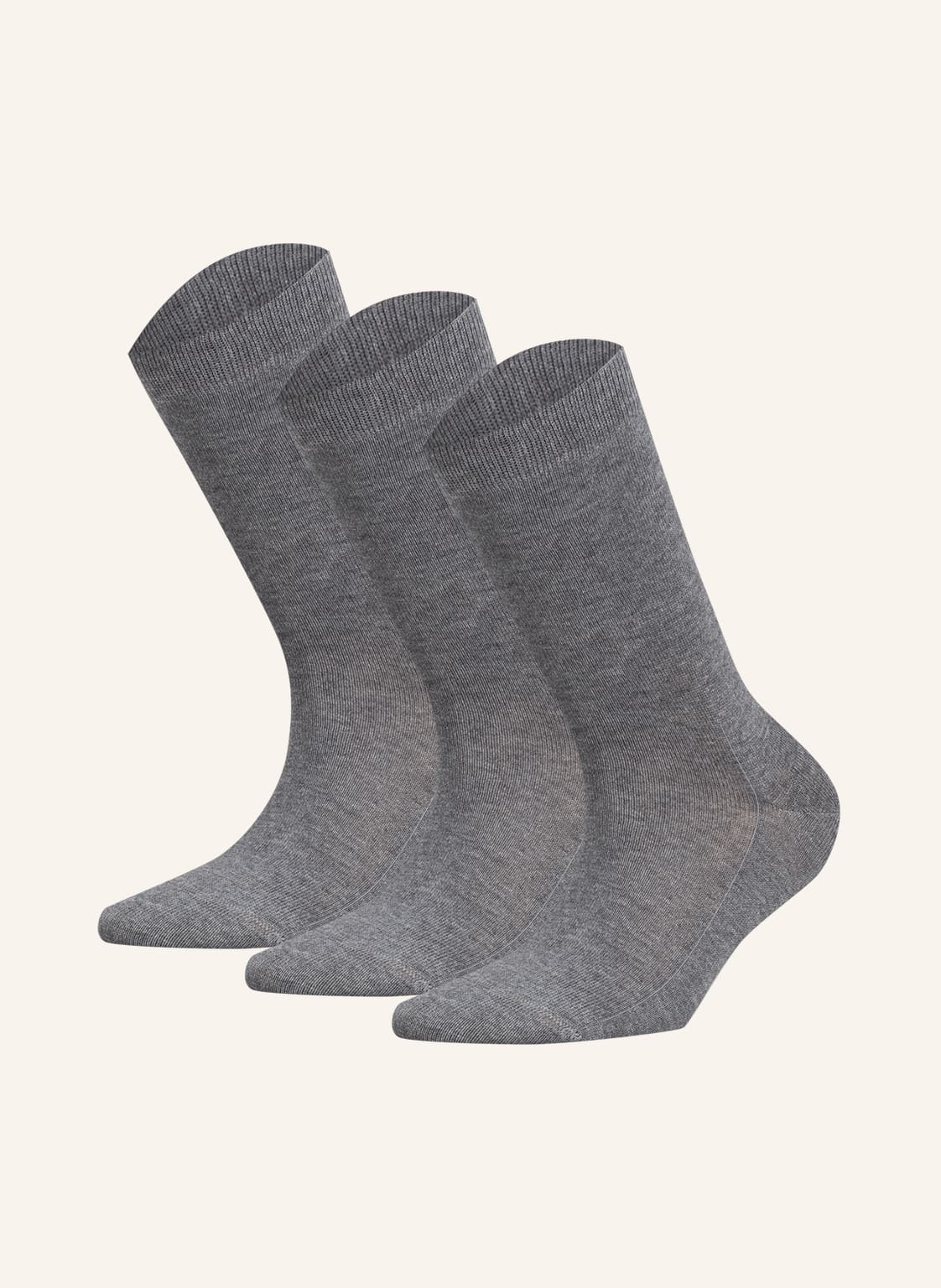 Falke 3er-Pack Socken Family grau von Falke