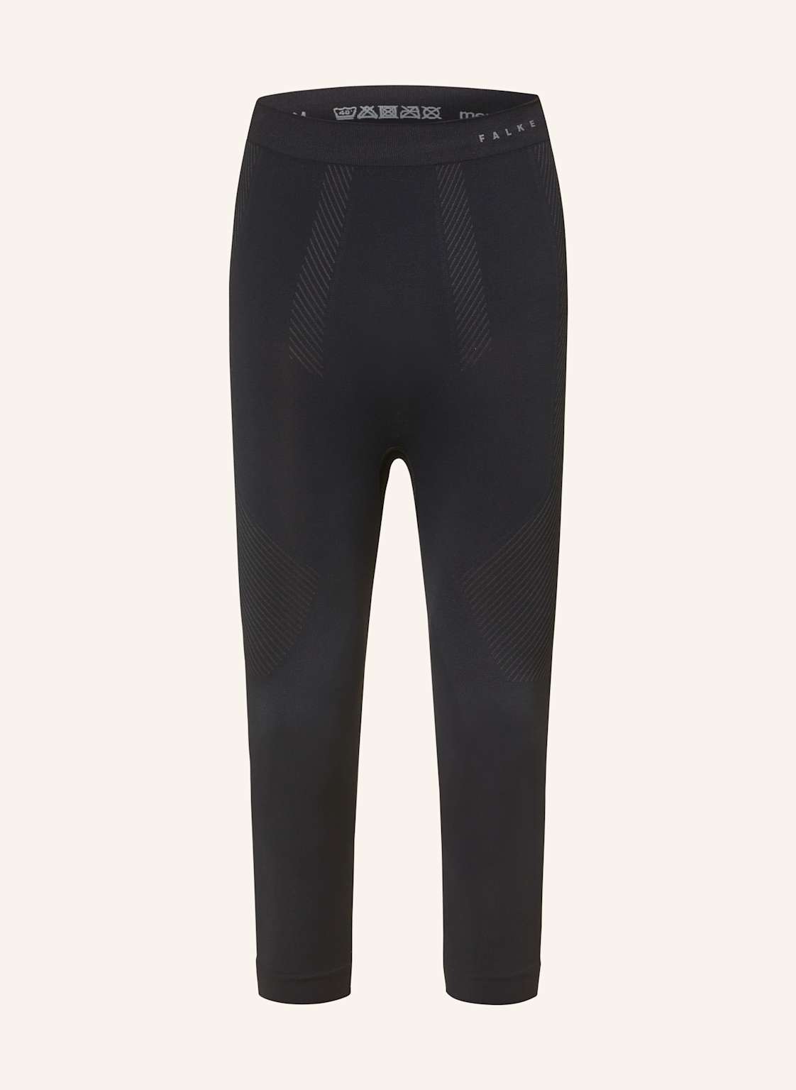 Falke Funktionswäsche-Hose Warm Mit Verkürzter Beinlänge schwarz von Falke