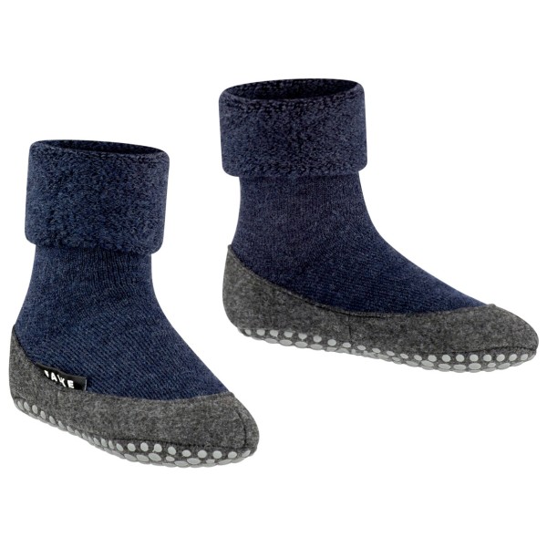 Falke - Kid's Cosyshoe Basic - Hüttenschuhe Gr 21-22 blau von Falke
