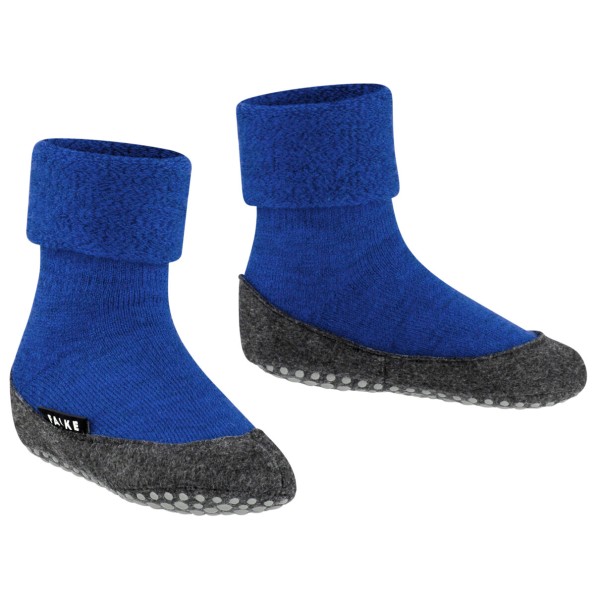 Falke - Kid's Cosyshoe Basic - Hüttenschuhe Gr 25-26 blau von Falke
