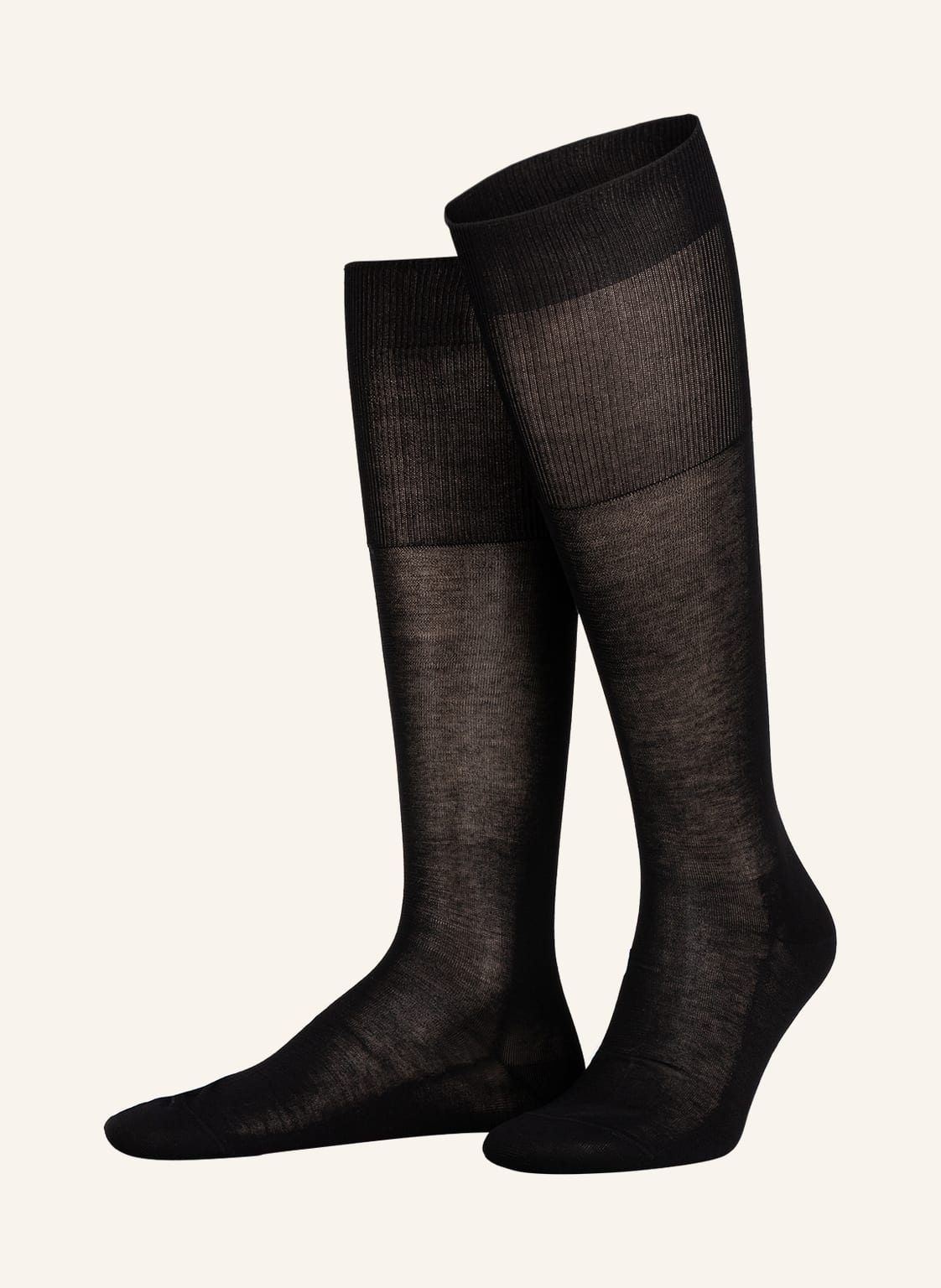 Falke Kniestrümpfe Luxury No. 9 schwarz von Falke