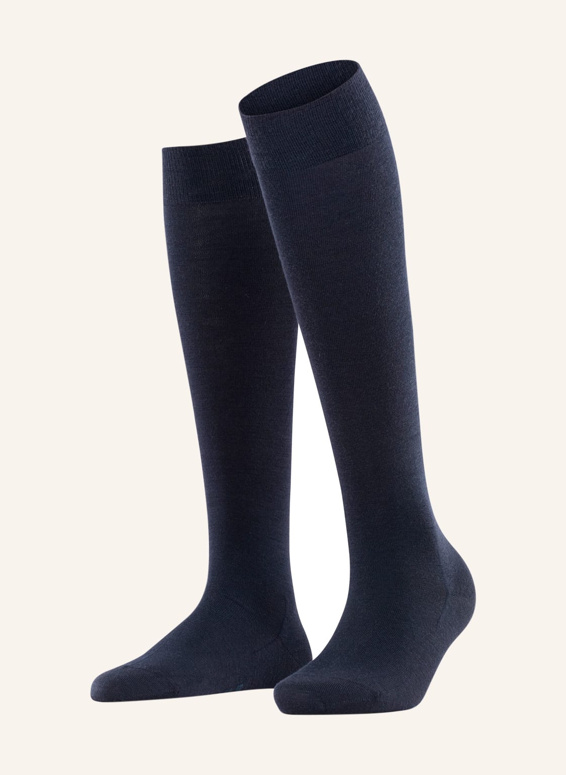 Falke Kniestrümpfe Softmerino Mit Merinowolle blau von Falke