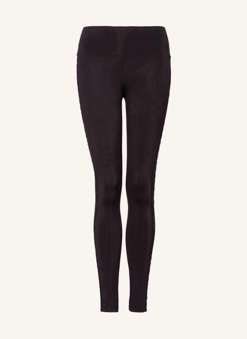 Falke Leggings Lace schwarz von Falke