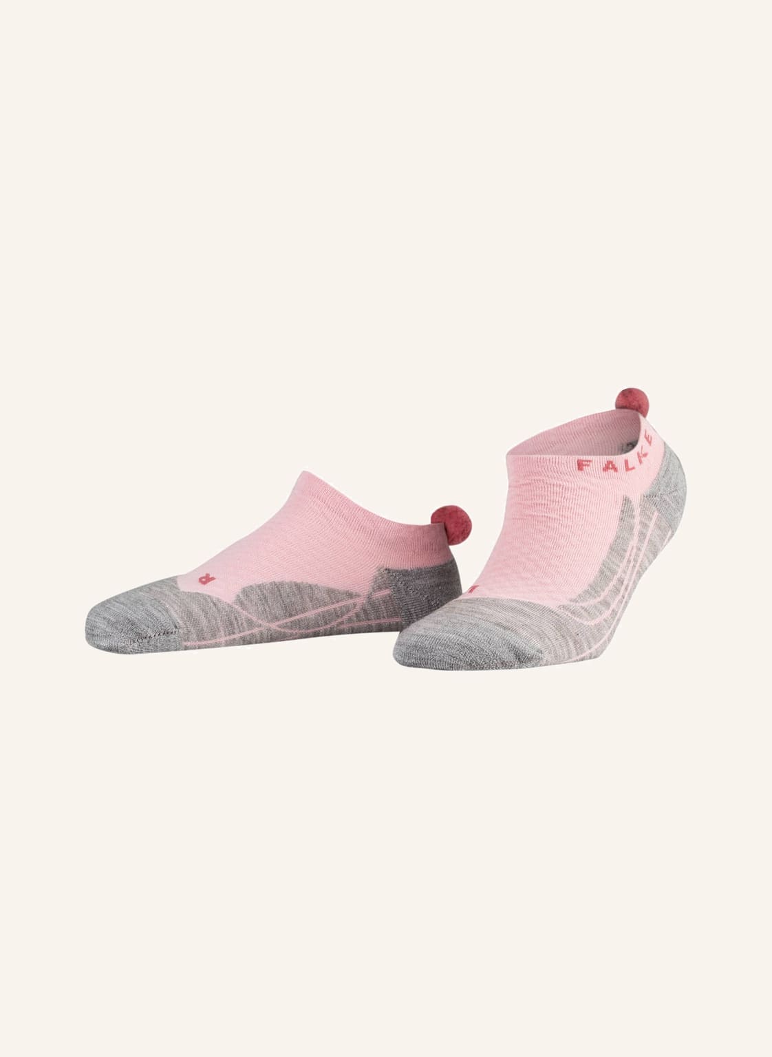 Falke Sneakersocken go2 Pompom rosa von Falke