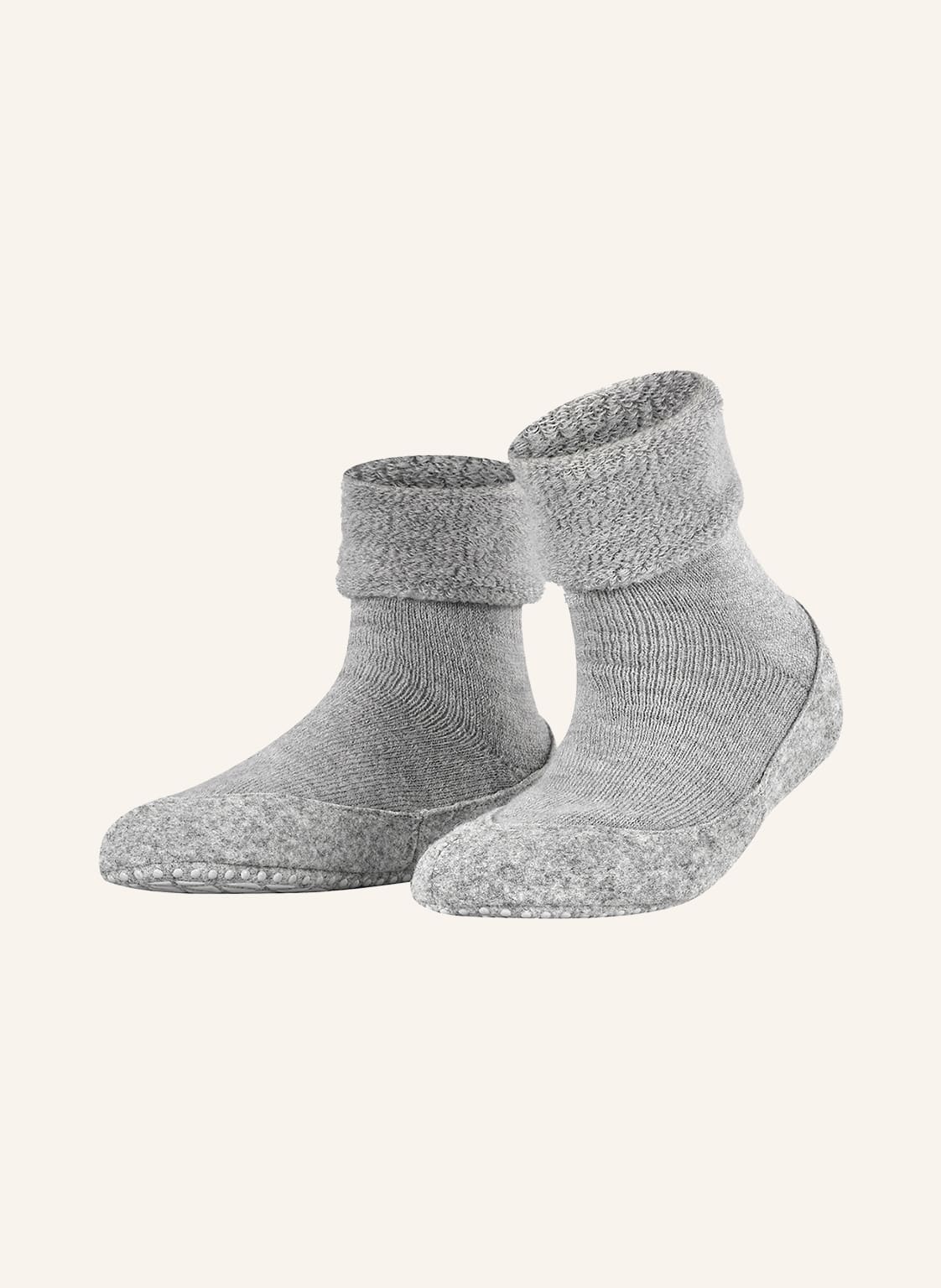 Falke Stoppersocken Cosyshoe Aus Merinowolle silber von Falke