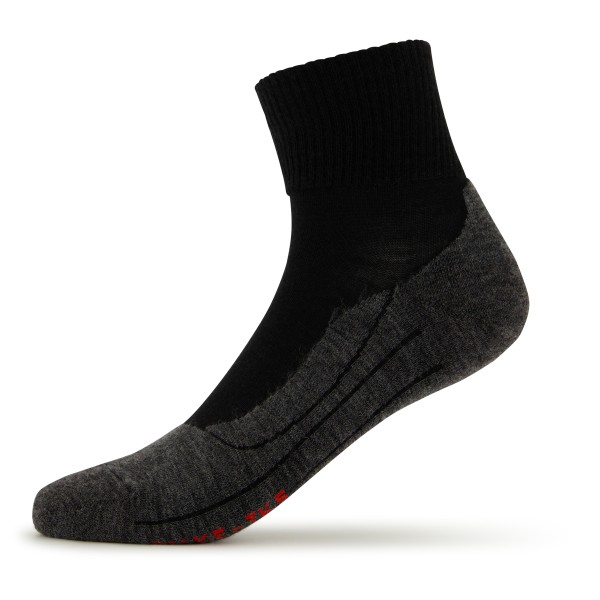 Falke - TK5 Wool Short - Wandersocken Gr 39-41 schwarz von Falke