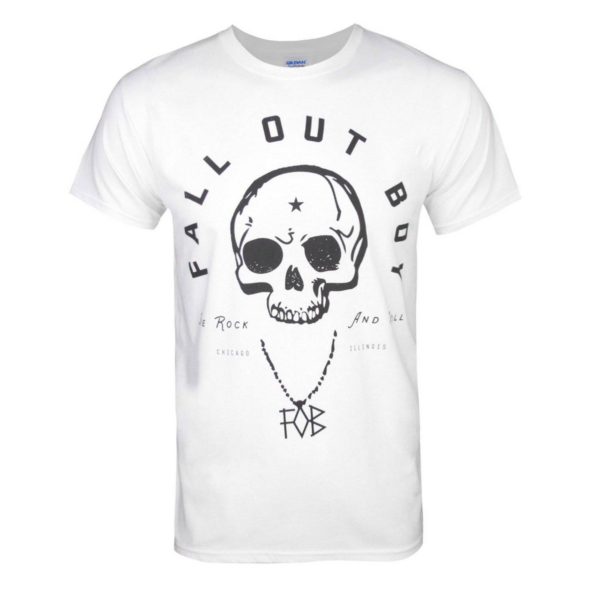 T-shirt Herren Weiss Bedruckt S von Fall Out Boy