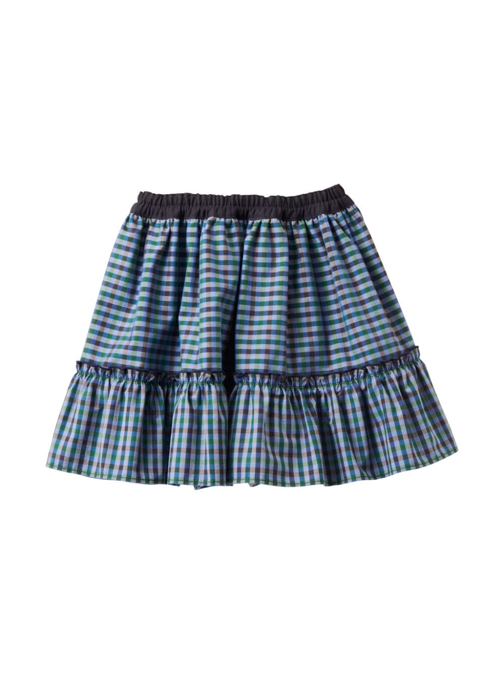 Familiar reversible cotton miniskirt - Blue von Familiar