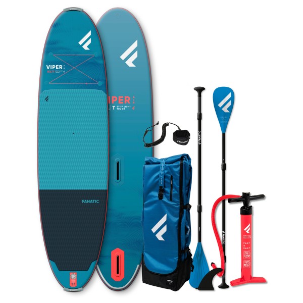 Fanatic - iSUP Package Viper Air SLT - SUP-Set Gr 11'0'' - 335 cm blau von Fanatic