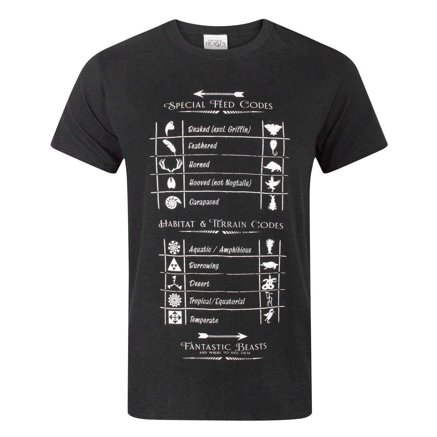 Tshirt Special Feed Codes Herren Schwarz L von Fantastic Beasts And Where To Find Them