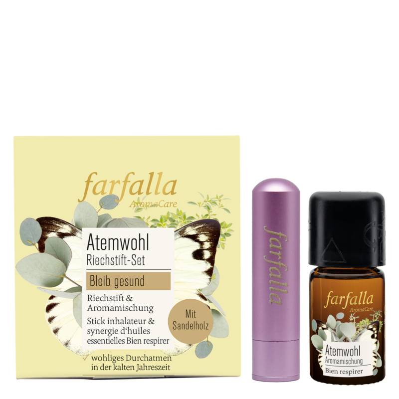 Farfalla Bleib gesund - Riechstift Set Atemwohl von Farfalla
