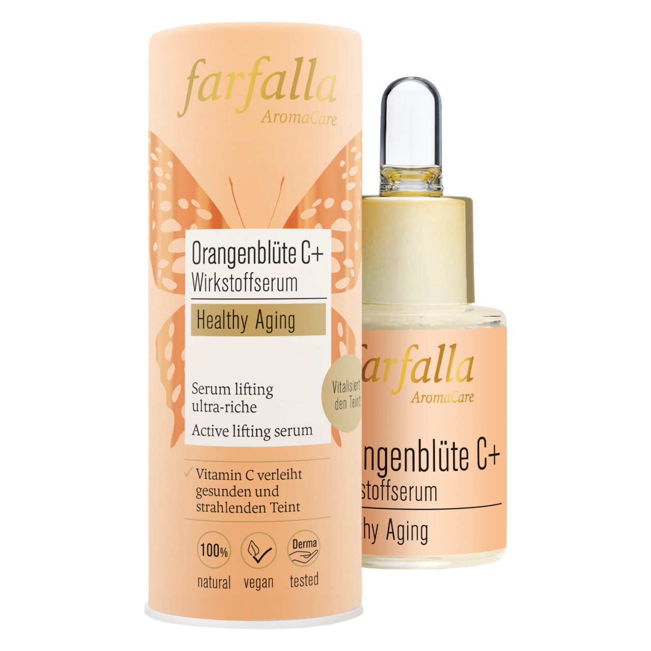 Farfalla Care - Orangenblüte C+ Wirkstoffserum Healthy Aging von Farfalla