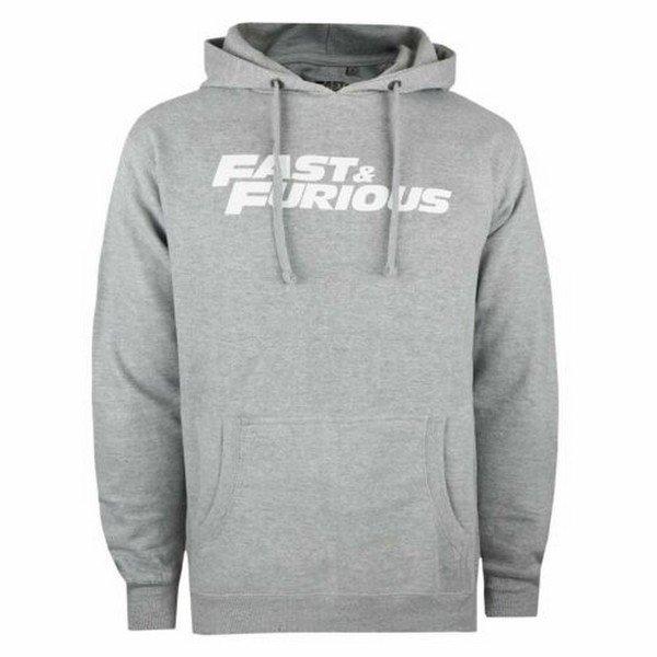 Kapuzenpullover Herren Grau L von Fast & Furious