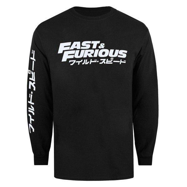 Tshirt Langärmlig Herren Schwarz L von Fast & Furious