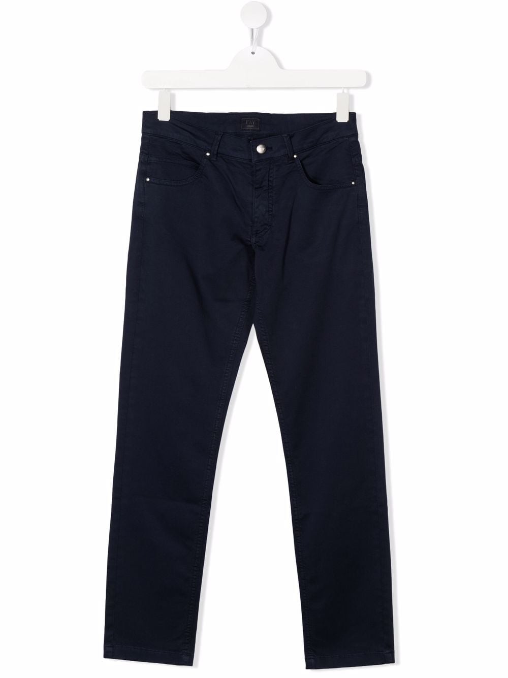 Fay Kids TEEN five-pocket cotton chinos - Blue von Fay Kids